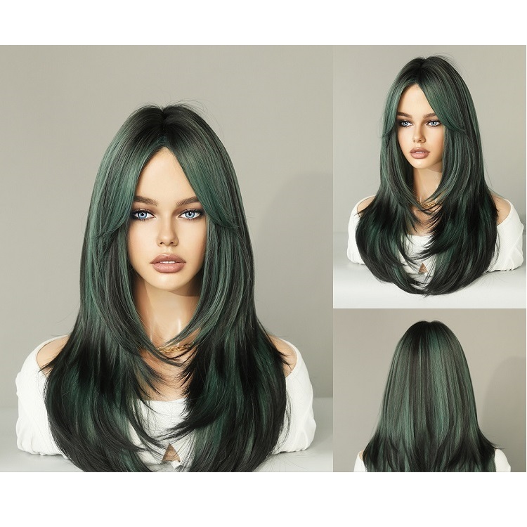 Gradient Straight Wig Side Bangs