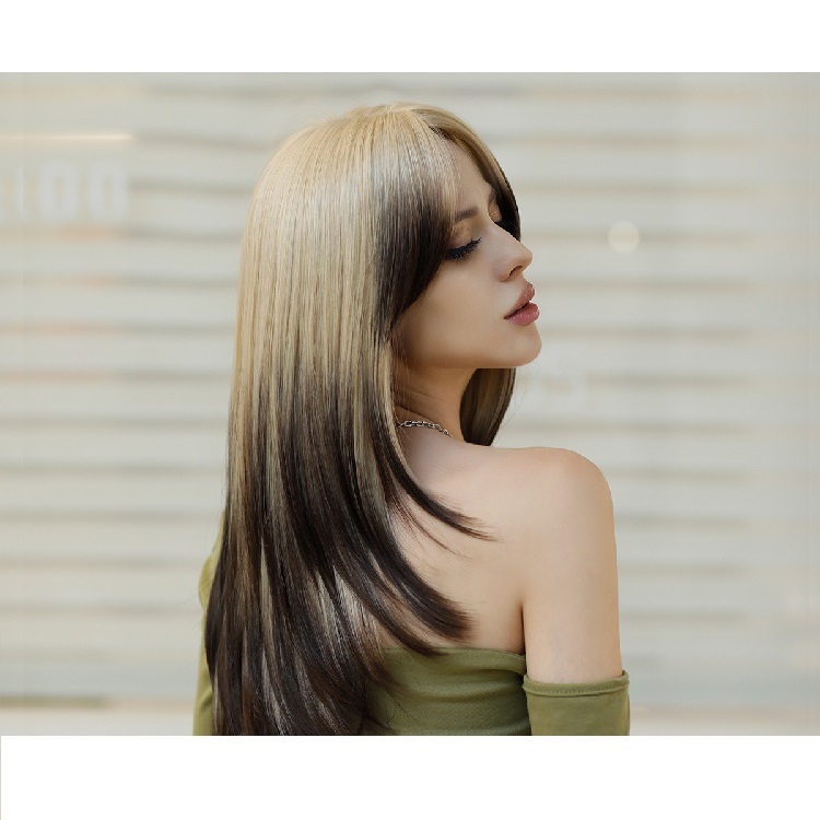 Gradient Straight Wig Side Bangs