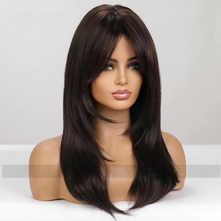 Black Subtle Waves Wig