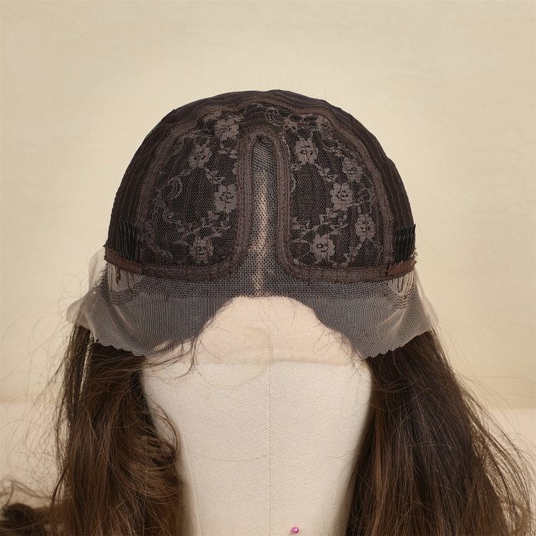 Brown Long Curly Lace Wig