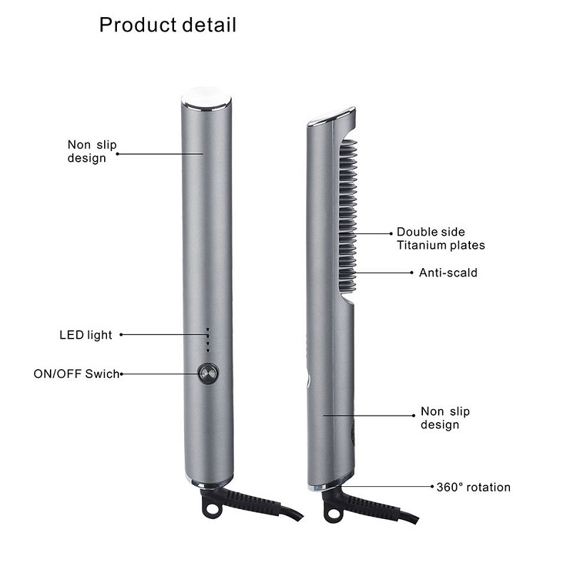 Ceramic Hair Straighteneing Brush