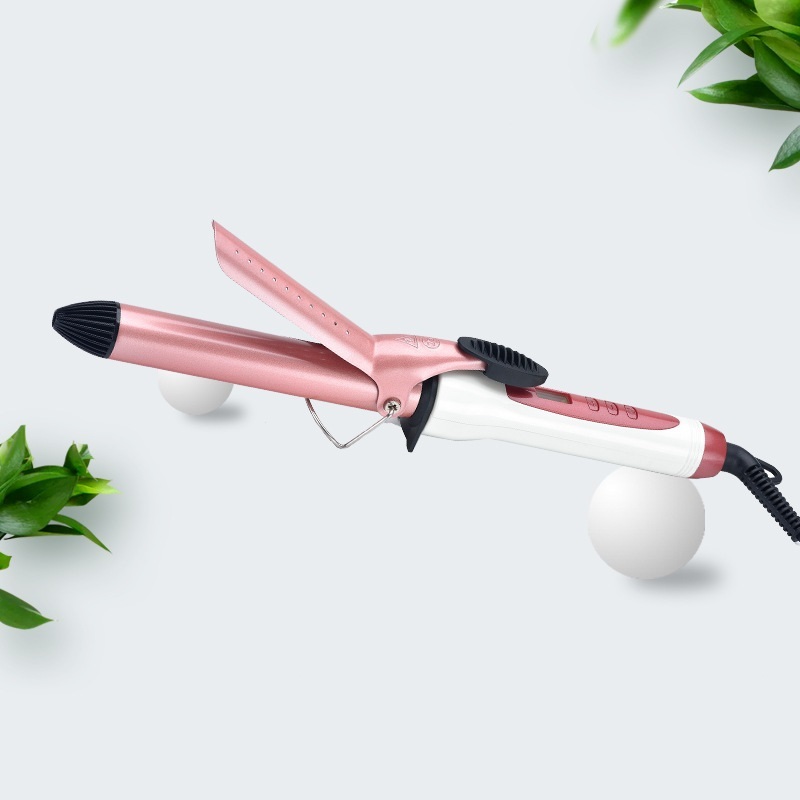 Pink Clipped Curling Iron