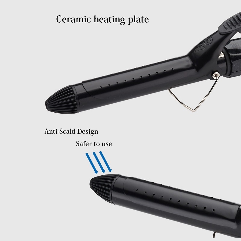 Black Clipped Curling Iron