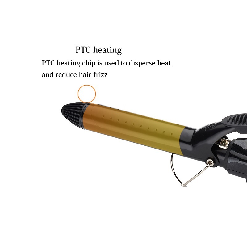 Black Clipped Curling Iron