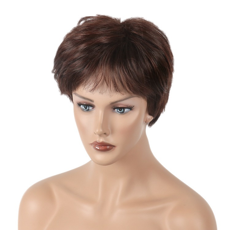 Chestnut Brown Pixie Cut Wigs