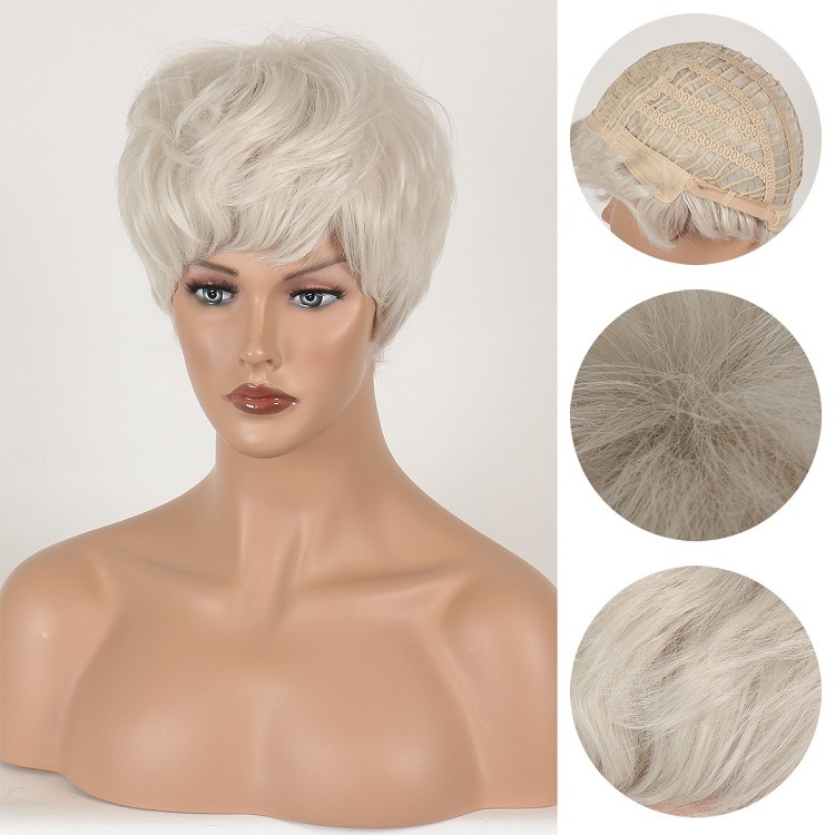 Light Blonde Pixie Cut Wigs