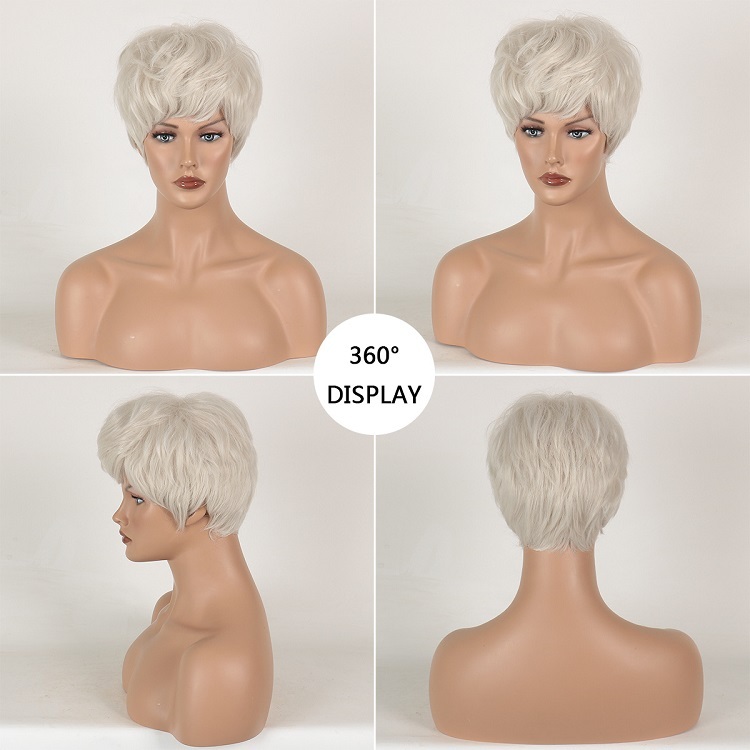 Light Blonde Pixie Cut Wigs
