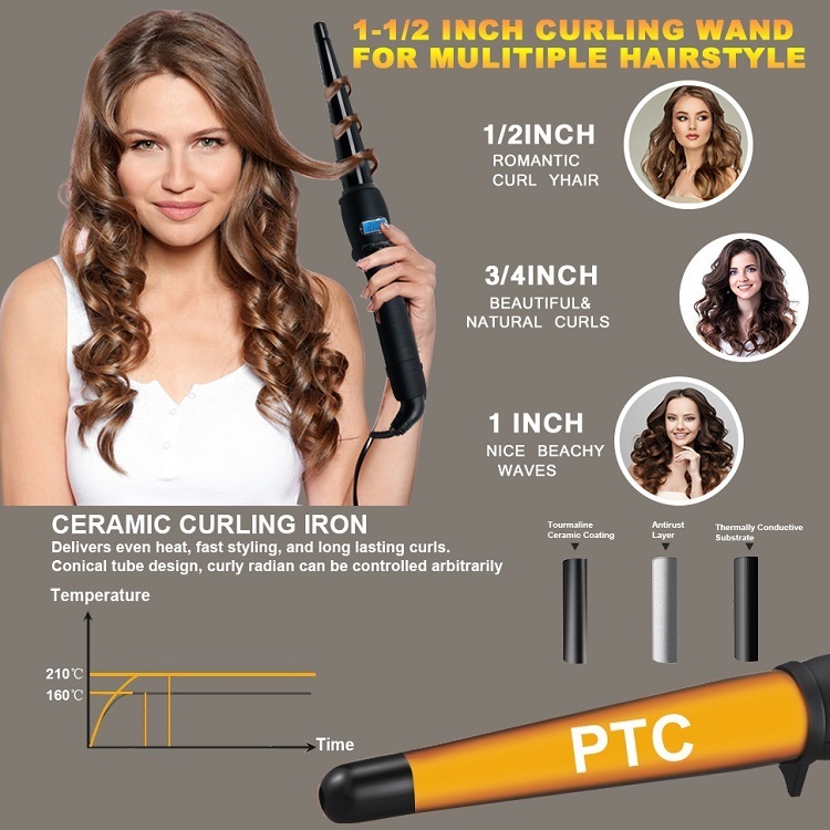 1/2-1 Inch Hair Curling Wand