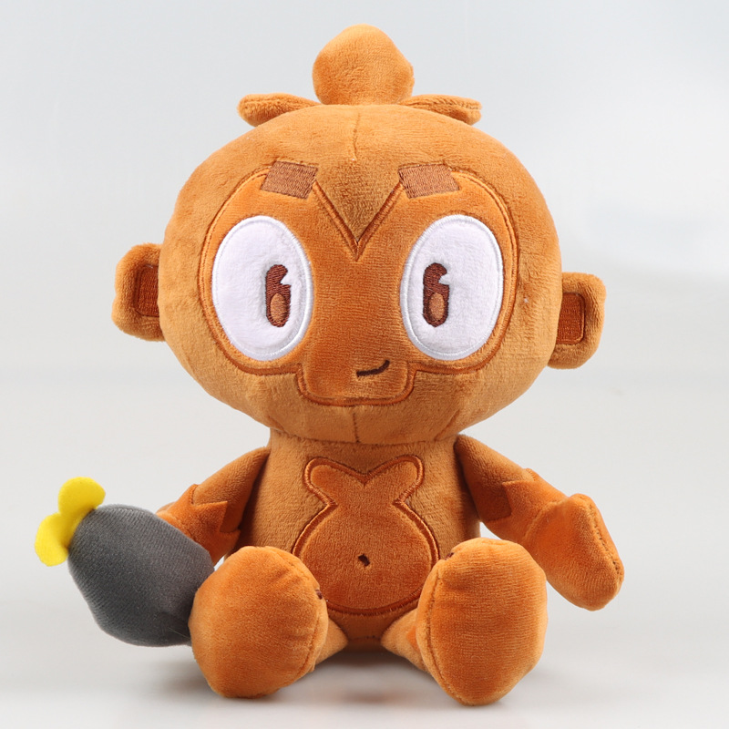 Bloons TD6 Cartoon Brown Monkey Plush Toy