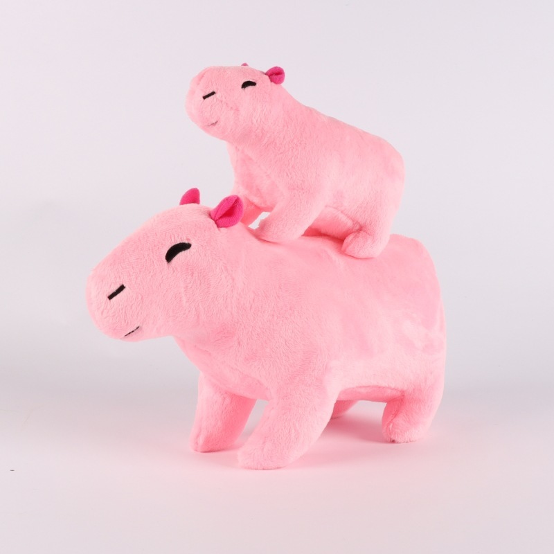 Rainbow Capybara Pink Plush Toy