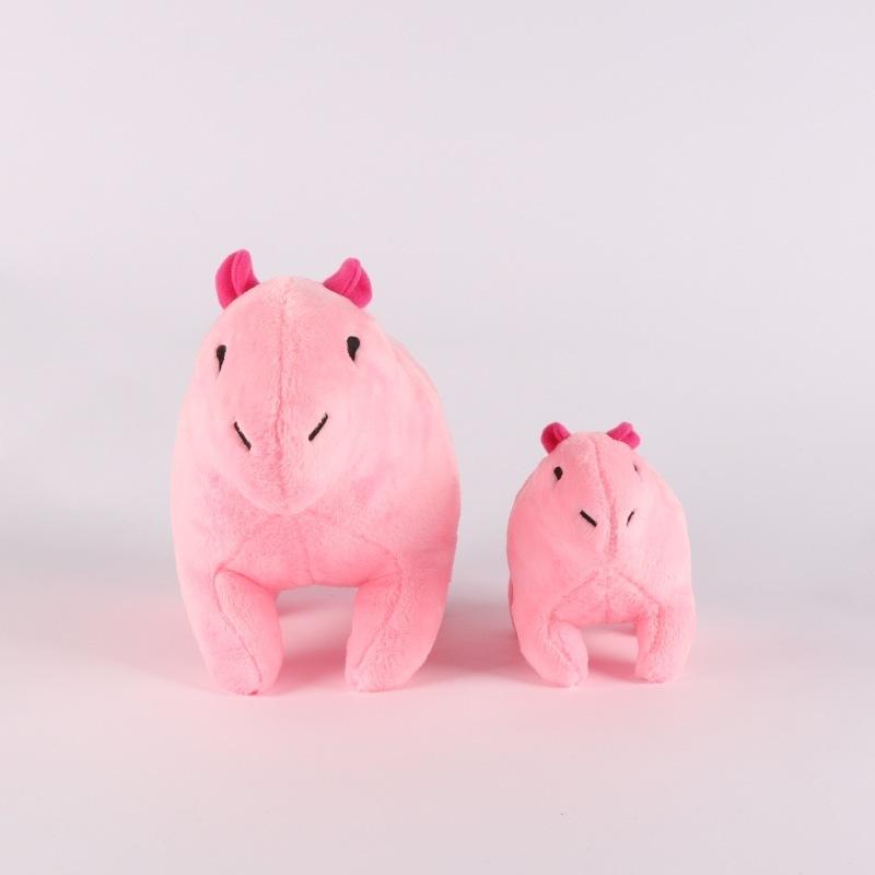 Rainbow Capybara Pink Plush Toy