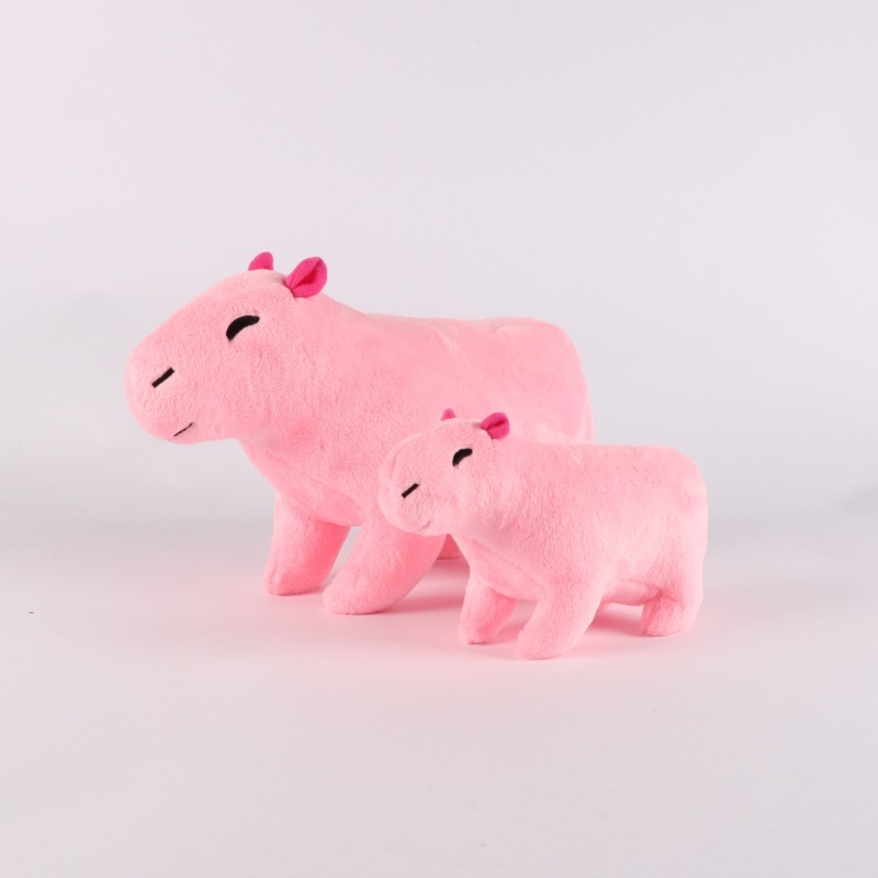 Rainbow Capybara Pink Plush Toy