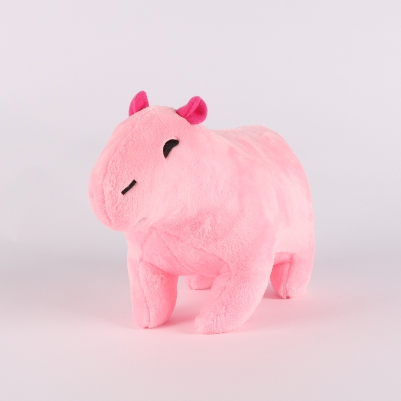 Rainbow Capybara Pink Plush Toy