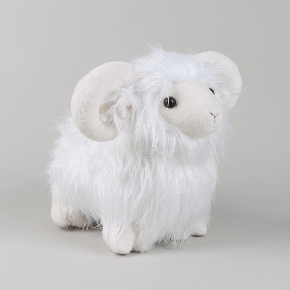 Scottish Highland White Sheep Plush Toy