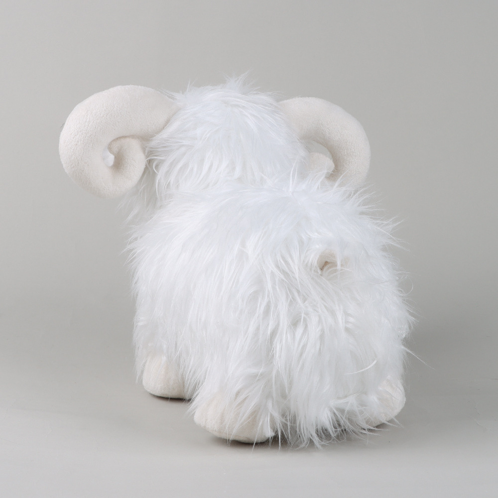 Scottish Highland White Sheep Plush Toy