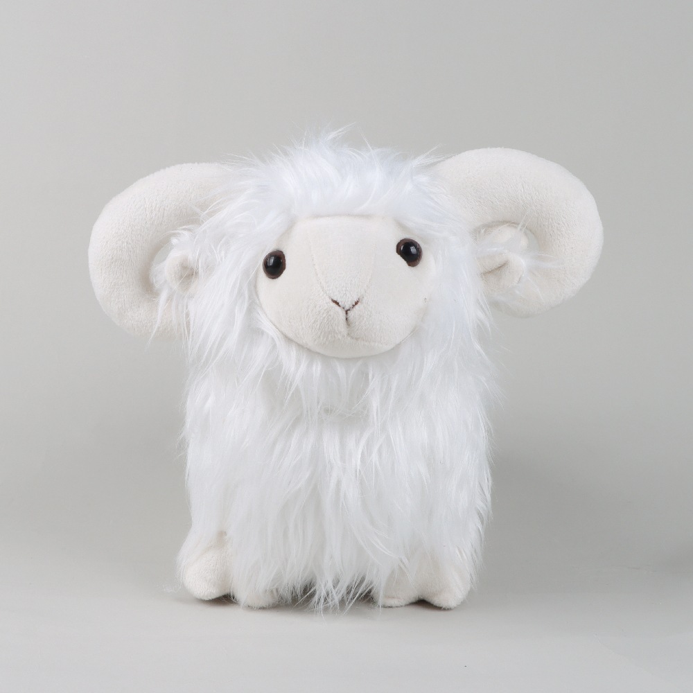 Scottish Highland White Sheep Plush Toy
