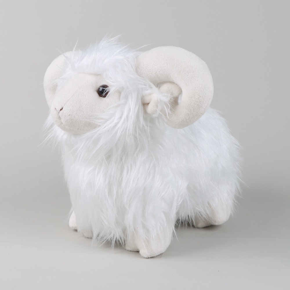 Scottish Highland White Sheep Plush Toy