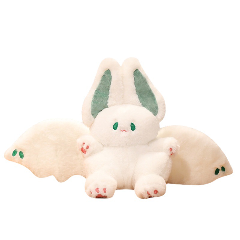 Bat Flying Big White Rabbit Plush Doll
