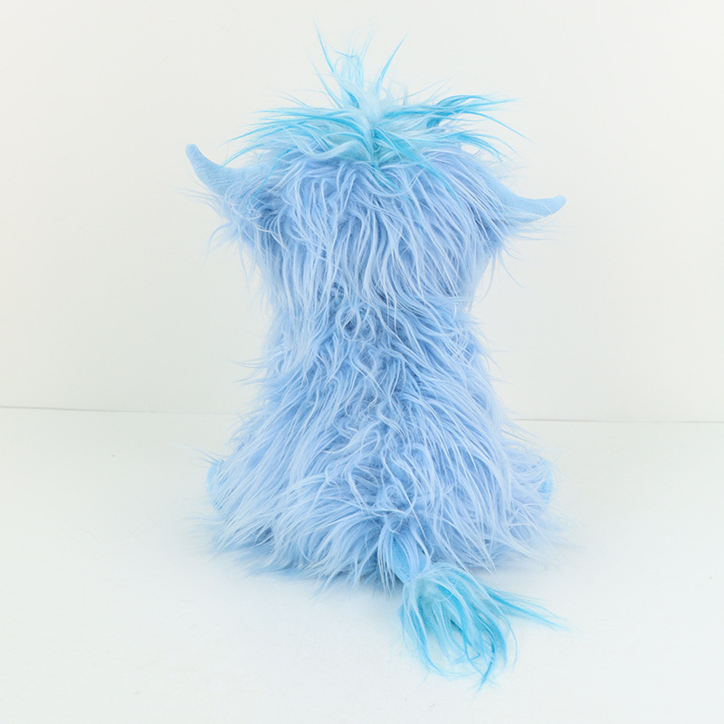Highland Blue Cow Plush Doll