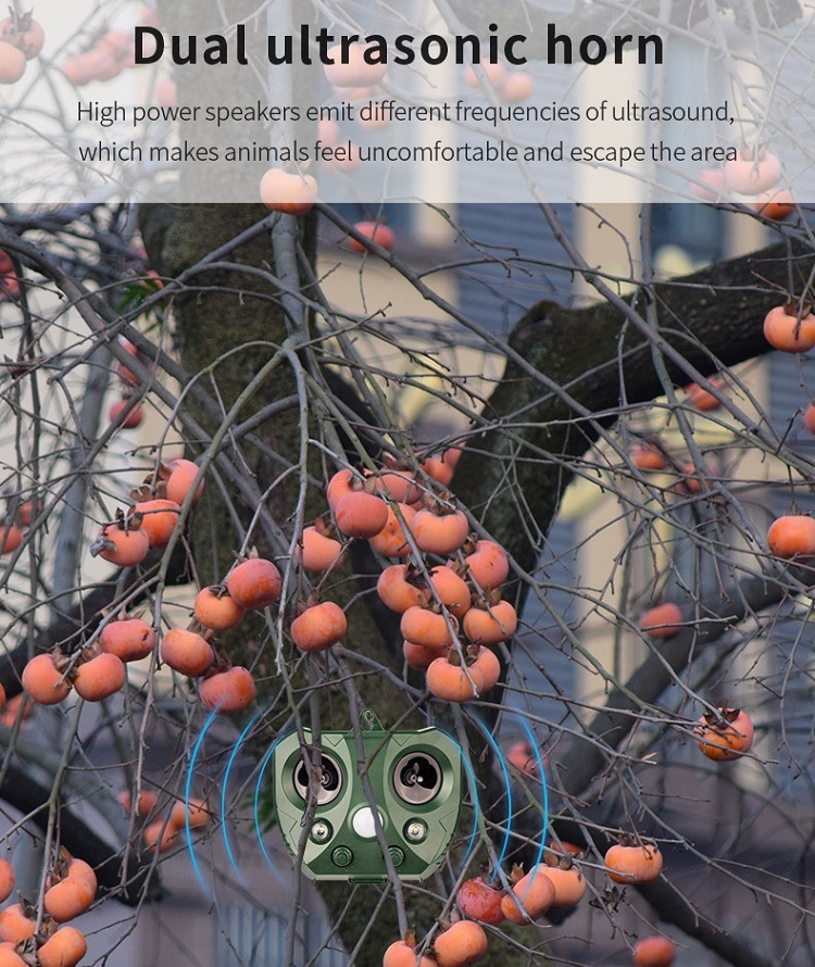 Solar-Powered Ultrasonic Animal Repellent