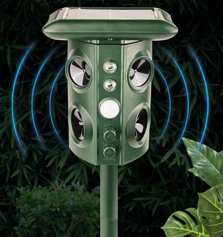 Outdoor Solar Ultrasonic Animal Repellent