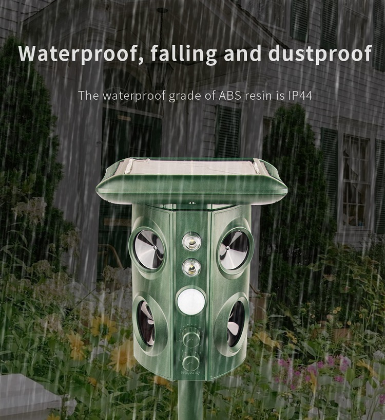 Outdoor Solar Ultrasonic Animal Repellent
