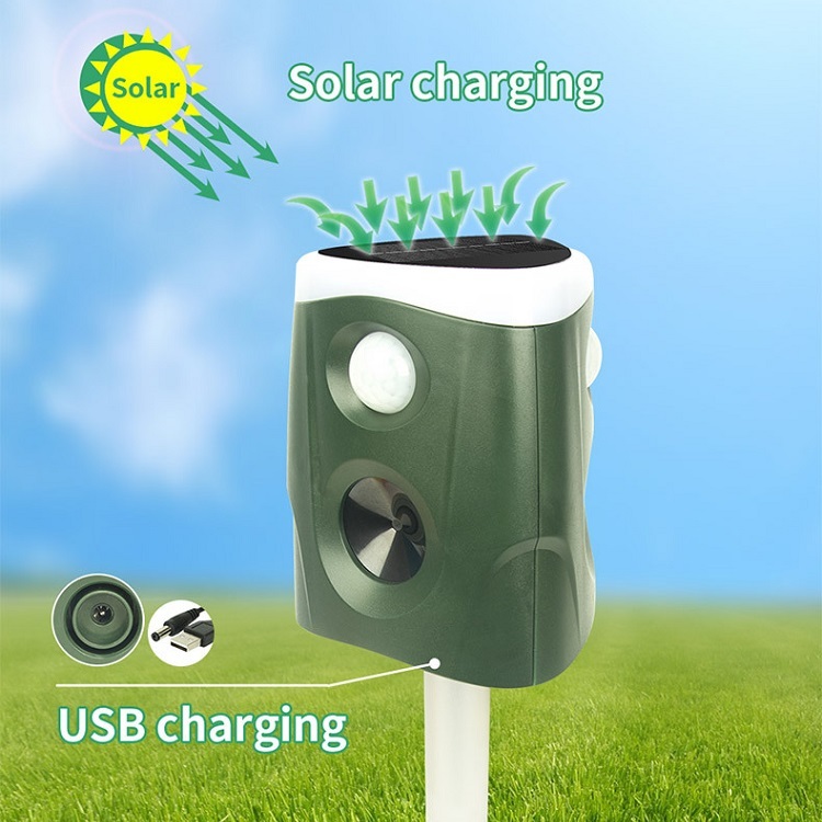 360° Solar Ultrasonic Animal Repellent