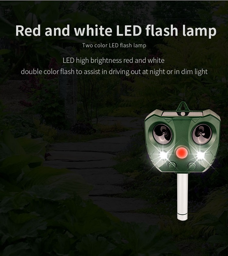 Solar-Powered Ultrasonic Animal Repellent