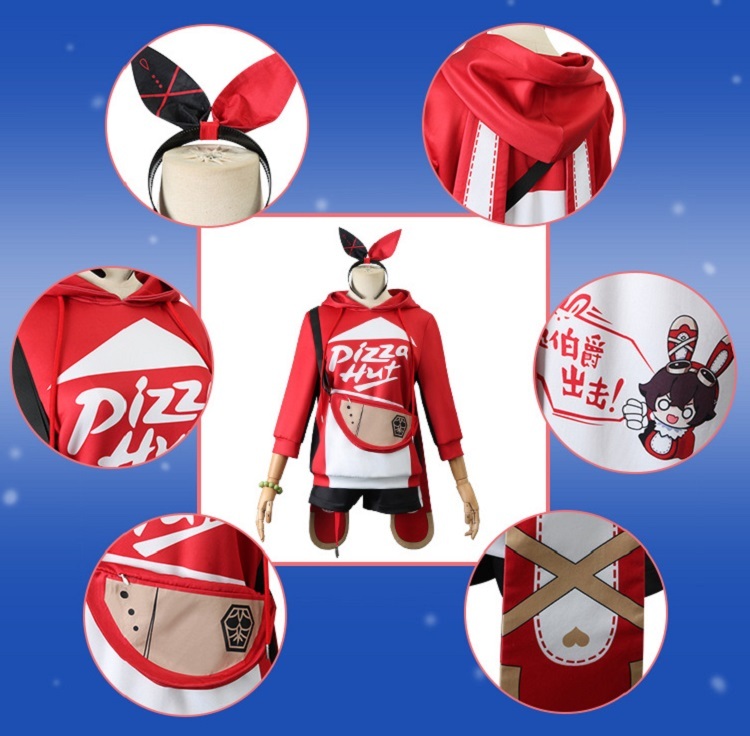 Pizza Hut Amber Cosplay Costume