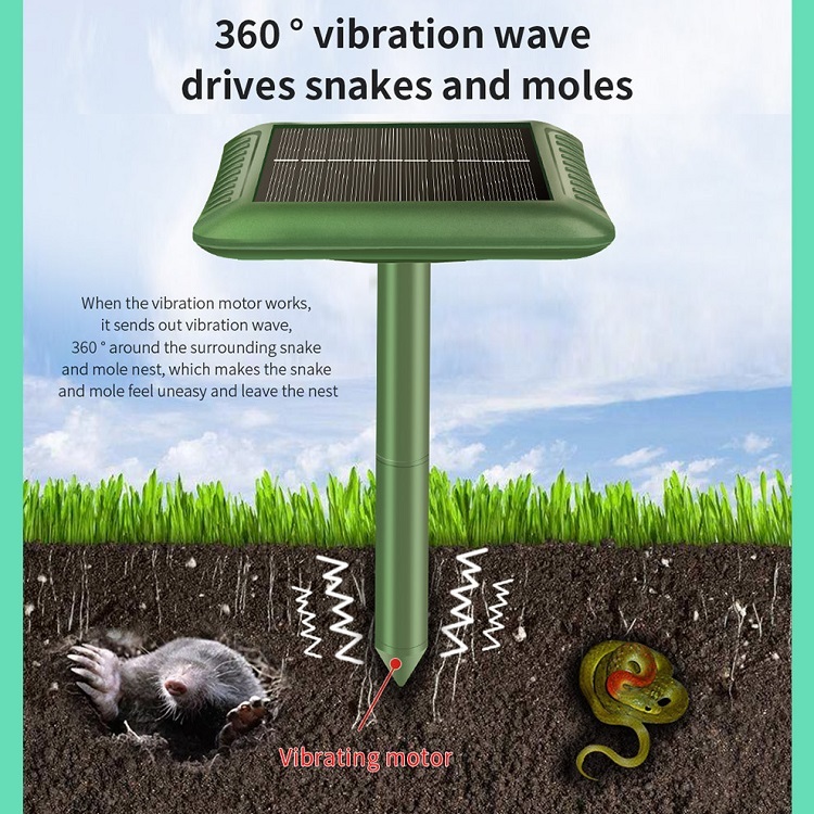 Solar-Powered Mole Repeller