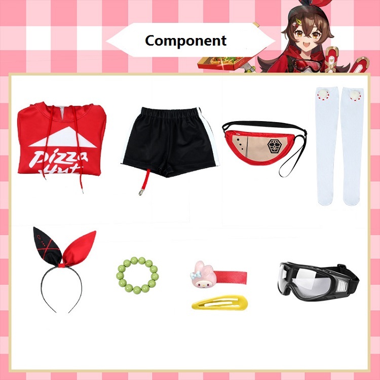 Pizza Hut Amber Cosplay Costume