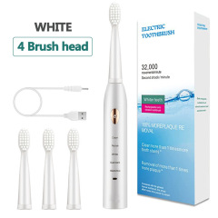 4 brush heads black