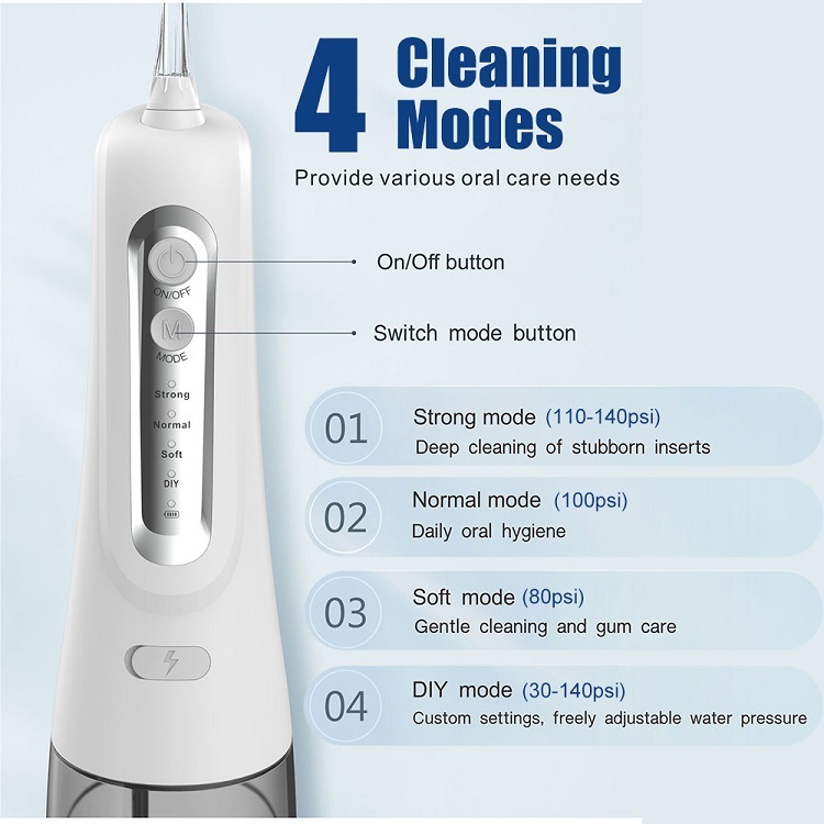 4-Gear Handheld Dental Irrigator