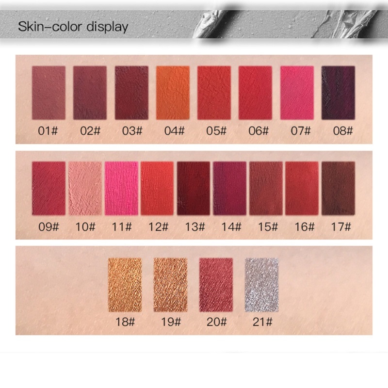 Matte Liquid Lipstick 21 Colors