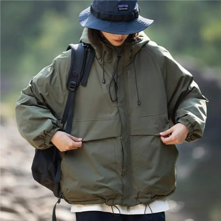 Functional Solid Color Work Jacket