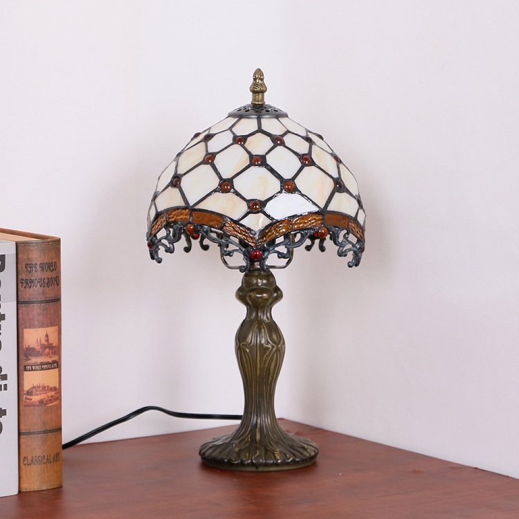 Tiffany Beaded Glass Table Lamp