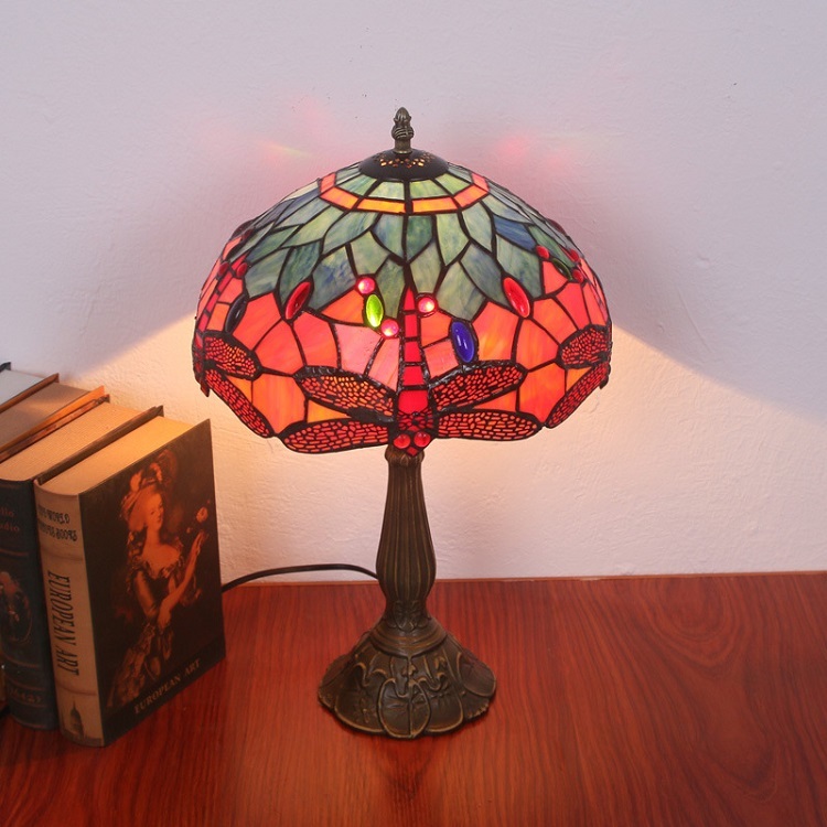 Vintage Dragonfly Desk Lamp