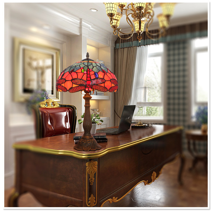 Vintage Dragonfly Desk Lamp