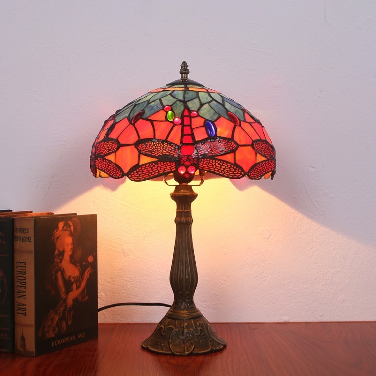 Vintage Dragonfly Desk Lamp