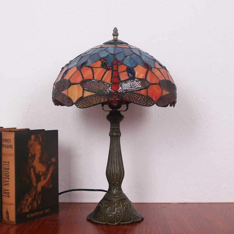 Vintage Dragonfly Desk Lamp