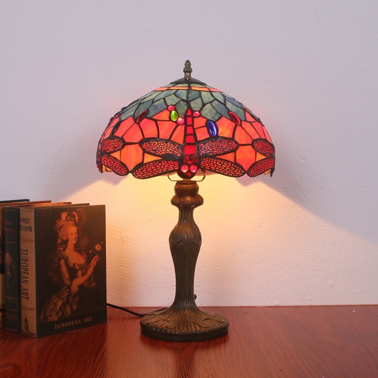 Vintage Dragonfly Desk Lamp