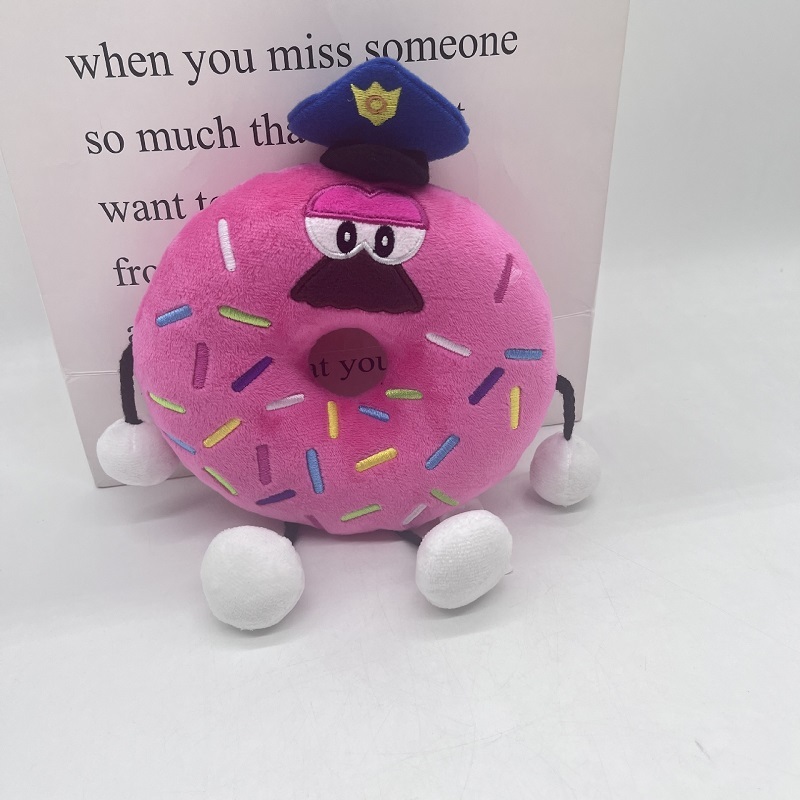 Brain Game doughnut plush toy