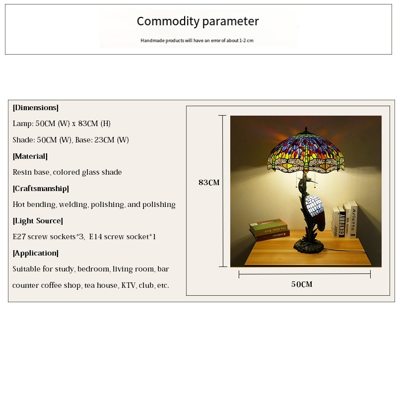 Tiffany-style Dragonfly Table Lamp