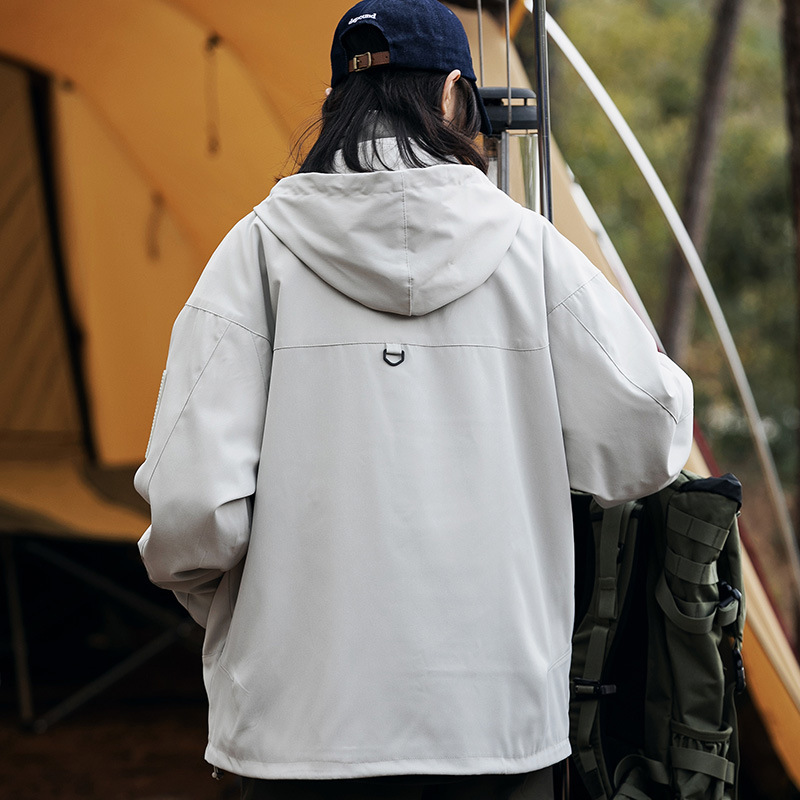 Solid Color Outdoor Work Jacket