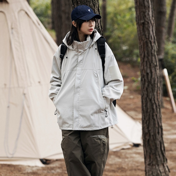 Solid Color Outdoor Work Jacket