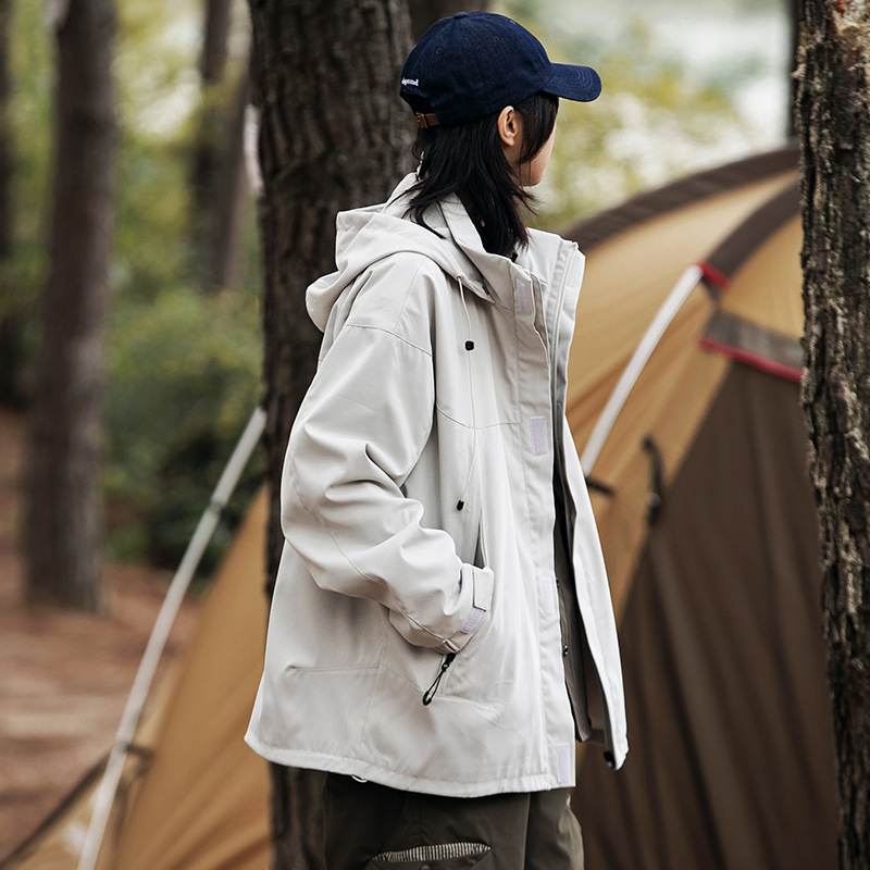 Solid Color Outdoor Work Jacket