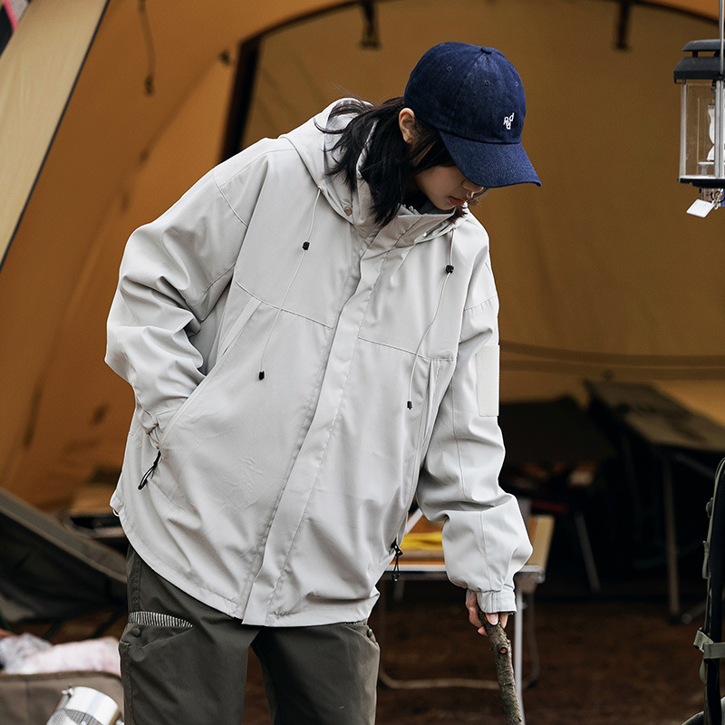 Solid Color Outdoor Work Jacket