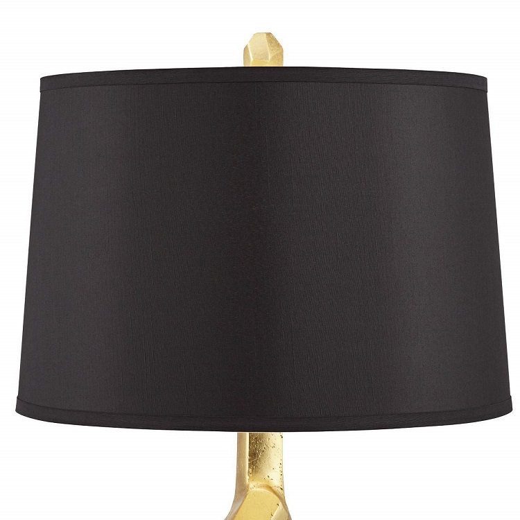 Gold Leaf Marble Table Lamp