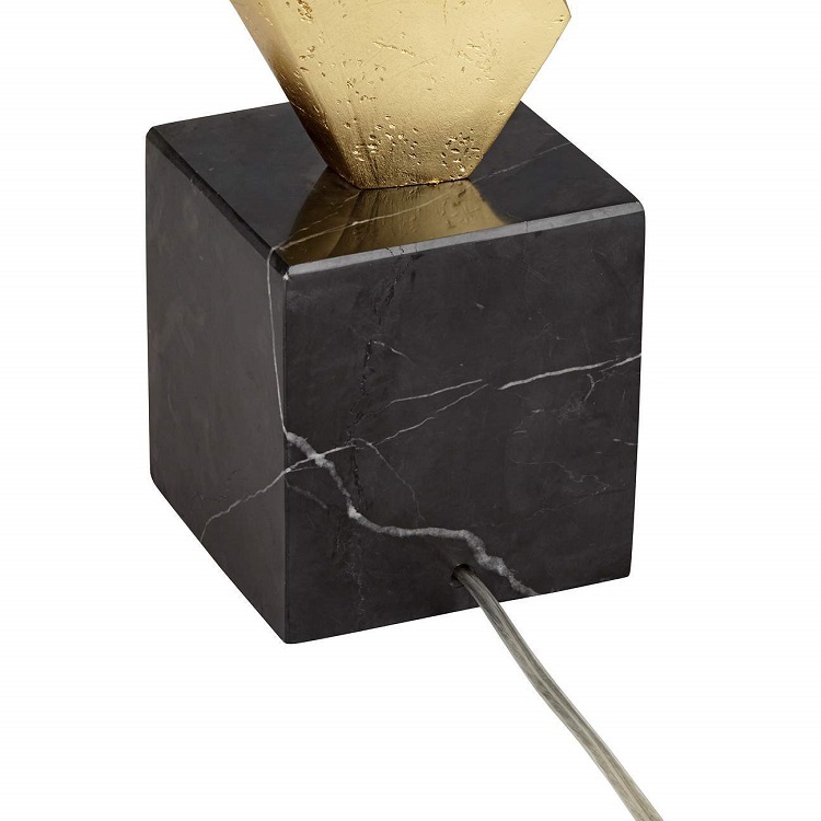 Gold Leaf Marble Table Lamp