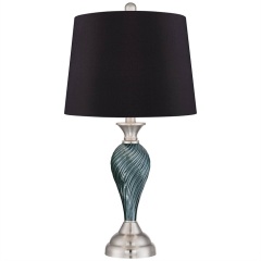 black lampshade